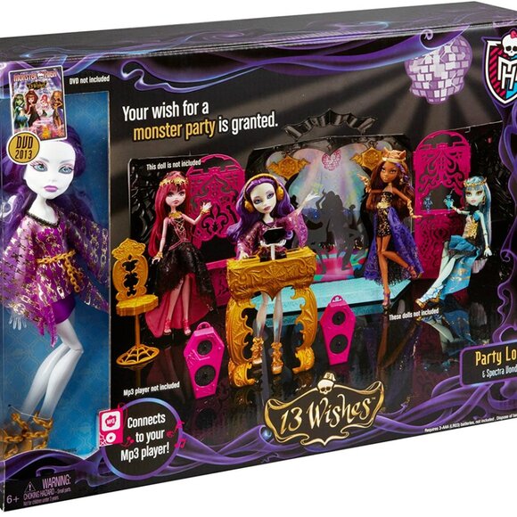 Monster High 13 Wishes Spectra Vondergeist Party Lounge Playset NIB - Picture 2 of 2